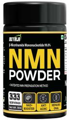 NutriJa NMN (Nicotinamide Mononucleotide) Powder - 99.8% Ultra Pure & Bioavailable - 100 Grams
