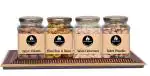 Food Library The Magic of Nature Almonds, Assorted Nuts, Cashews, Pistachios Healthy Diwali Gift Hamper Honey Nuts, 112.5 G (Pack Of 4)