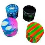 PUFF SMART Classic Metallic Herb Crusher/Grinder Small with Filter (Herb Grinder/herb Crusher 42 mm) Color May Vary