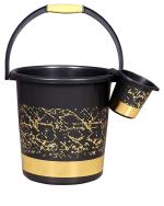 Woxxin Papaya 2 pcs Bathroom Accessories Set Plastic Bath Set Bathroom Bucket(20L), Mug.