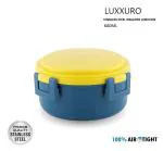 JNSM Stainless Steel Airtight Leakproof Unbreakable Round Lunch Box/Tiffin Box/Storage Container for Adults & Kids,Office Woman/Man, Schhol Boys/Girls (600 ML)