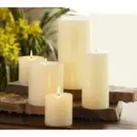 ECOVISTA Night Decorative Flameless LED Pillar luma Candle Lamp Romantic Night Color Changing Candle with Remote Home Decoration Lamp Flameless & Smokeless Birthday Diwali & Christmas Lights (Set of 3)