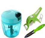 Dignity veg cutter l chopper l peeler combo of veg cutter & chopper & peelar (pack of 3)