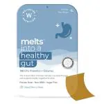 Wellbeing Nutrition Melts Healthy Gut |Plant Based Probiotic 10B CFU,Digestive Enzyme (Protease & Papain) with Organic Apple Cider Vinegar For Indigestion,Gas,Acidity and Bloating (30 Oral Strips)
