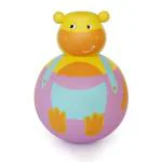 Shumee Multicolor Wooden Push And Shake Hippo Roly Poly Wobbling Toy For Babies And Toddlers Age (2 Yrs Plus)