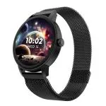beatXP Vector 1.30 inch HD Display Bluetooth Calling Smart Watch, Rotary Crown, 320 * 320px, 60Hz Refresh Rate, 100+ Sports Modes, 24/7 Health Tracking (Black Metal Magnetic)