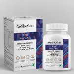 Meibotan Best Probiotics for Men's 100 Billion CFUs with Digestive Enzymes & Herbal Extract for immunity Support | Increases Muscle and Strength I Weight Management 60 Veg Capsules