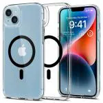 SPIGEN Black Thermoplastic Polyurethane Ultra Hybrid Magfit Back Cover Case Compatible With Magsafe Designed For Iphone 14 Plus TPU