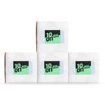 10 On Lite 2 Ply Square / Cube Face Tissue Box -Paper Size 20 X 20 CM - 80 Pulls Per box-Pack of 4