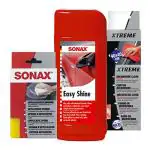 SONAX Combo (Sonax Easy Shine - 250ML + Xtreme Microfiber Cloth Exterior+ Sonax Application Sponge)