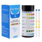 Qpets 50pcs Water Testing PH Testing Strips, 7 in 1 Water Testing Kit Aquarium Test Strips Professional Freshwater for PH GH & KH Nitrite Nitrate Chlorine Carbonate