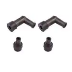 Deutsche Black Spark Plug Cap Compatible With Hero Glamour (Pack Of 2)
