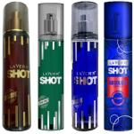 Layer'R Deep Desire Deodorant, Royal Jade Deodorant, Imperial Deodoran, Absolute Series Power Deodorant Body Spray, 135 Ml Each (Pack Of 4)