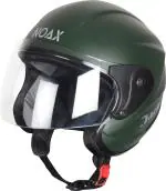 Noax Nano Half Helmet Military Green Matt Motorbike Helmet (Military Green) Size-M