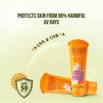 Lotus Herbals Safe Sun Uv Screen Mattegel| PA+++ | SPF 50 | Matte Look | Oil Control| 50g