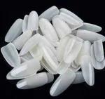 FEELHIGH White Artificial Empress Curve 100 Tips Fake Nails with Super Glue, 3 g