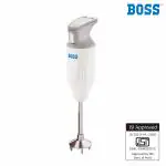 BOSS B131 Portable Hand Blender 180 - Watt | Variable Speed Control | 3-Year Warranty | Easy to Clean and Store | ISI-Marked, Grey