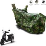 Aamaya Store Polyester Green Two Wheeler Cover For Vespa Notte 125 Bs6