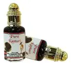 Indra Sugandh Bhandar Real And Pure Kasturi Deer Musk 24 Hours Freshness White Long Lasting Fragrance Rollon, 12 Ml