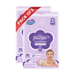 FLEWSTAR 25 PCs Baby Nicker Slim & Comfort Disposable Baby Diapers- Baby Care Diaper Pants-Slim & Comfort Disposable Baby Diapers- Cottony Soft High Absorb Technology-Pack Of 2 (New Bron/X-Small)