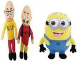 LVS TOYS Soft Lovable Hugable Teddy Combo Minion and Motu Patlu Soft Toy for Kids Toys Bithday Gift -25 & 30 cm  (Multicolor)