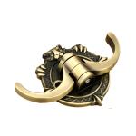 Indeed Lion Design Brass Antique Cloth-Towel Hanger Bathroom Accessories/2 Pin Wall Mounted Movable