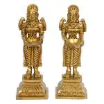 ARTVARKO Handmade Paavai Vilakku Deep Laxmi Pair - 5.5 inch (set of 2)