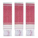 EPIC STORE PolyCotton Gamusa Full Embroidery Bordered ,Pack Of 3