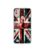 Casotec London Flag wallpaper Design Printed Silicon Soft TPU Back Case Cover for Lava BeU