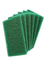 Tamsa Prime Green Scrub Pad (Pack of 6 - 3*4), Scrub Pads, Green Pads, Green Scrubber Pad: Eco-Friendly Cleaning Excellence at Your Finger , Sponge and Green, Sponge Pad
