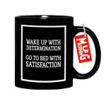 Mug Morning Wake Up with Determination Inspirational Mugs Motivational Mugs Inspirational and Motivational Coffee Mug