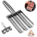 Paratparay Meat Baller Spoon with Cutting Spade,DIY Meatball Making Set,Home Cooking Tools for Quick Cooping Cookie Dough Or Sorbet | Meat Baller | Meat Ball Maker