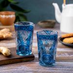 KOLOROBIA Pristine Turkish Chai Glass 200ml (2 Set)/Tea Glass, Flame Proof, Microwave & Dishwasher Safe | for Daily Use & Gifting