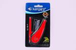 Kangaro Desk Essentials LE-10Y All Metal Stapler| Sturdy and Durable | Suitable for 20 Sheets | Perfect for Home, School & Office | Pack of 1 | Colour - Red