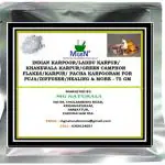 MGBN Indian Karpoor, Laddu Karpur, Khanewala Karpur, Green Camphor Flakes, Karpur, Pachakarpooram For Puja, Diffuser, Healing and More - 75 gm