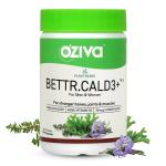 OZiva Bettr.CalD3+ | Plant-Based Calcium, Vitamin D3 & K2 | For Stronger Bones (60 Veg Capsules)