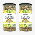 Farmley Roasted Cream N Onion Flavored Makhana 180g (Pack of 2) 90g Each
