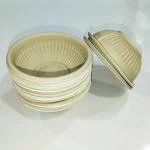 Hriday Foods Disposable Medium Size Corn Bowls - 4 inch Round (Pack of 25) White Color for Dinner Party - 100% Biodegradable, Eco Friendly for Use and Throw Purpose