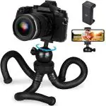 ZETY 12 inch Flexible Black Gorilla Tripod with 360 Degree Rotating Ball Head for All DSLR Cameras and Mobile Phones Holder