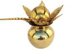 Real Sprituality Gold Brass Kalash