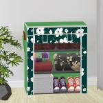 Be Modern 3 Layer Green Printed collapsible wardrobe