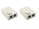 MVTECH ADSL/VDSL/APDT Splitter for Landline Telephone and Broadband Modem Box Internet Phone Filter Splitter (Pack of 2, Multi)