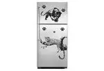 Divinedesigns Multicolor Vinyl Tiger And Bagheera Fridge Sticker