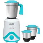Inalsa Dash 600 Mixer Grinder Dash 600-600 Watt Mixer Grinder and Shock Proof Plastic Body 600 Juicer Mixer Grinder (3 Jars, White & Blue)