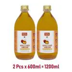 Nature's Trunk - Apple Cider Vinegar (ACV)|Mother Vinegar| Rich in Acetic Acid, Vitamins & Minerals| Weight loss | Filtered & Unflavoured | Naturally Fermented | Pure, Natural & Healthy-600 ml (Pack of 2 Each)