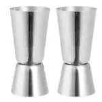 Oc9 Stainless Steel (Pack of 2) Peg Measure for Kitchen