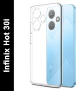 Fashionury Back Cover for Infinix Hot 30i (Transparent, Grip Case, Silicon, Pack of: 1)
