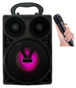 MUSIFY HIGH QUALITY WS-402 Wireless Speaker Led Disco Light subwoofer Sound System with DJ Light Carry Handle-Travel Speaker Support Bluetooth, FM Radio, USB, Micro SD Card Reader, AUX with [Free Mic] 15 W, 4