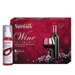 NutriGlow Wine Facial Kit (250gm + 10ml) With Red Wine Toner (120 ml) with Red Grapes and Rose Extracts for Deep Exfoliation, Radiant Complexion, Reduces Acne Marks, Wrinkles, All Skin Types (Pack of 2)