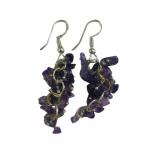 REVERING LIFESTYLE LLP Amethyst Stone Pebble Earrings - Ear wire